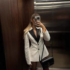 Damen Blazer mit kontrastierendem Revers R&B