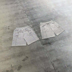 Damen Sportliche Shorts mit kreativem Druck R&B