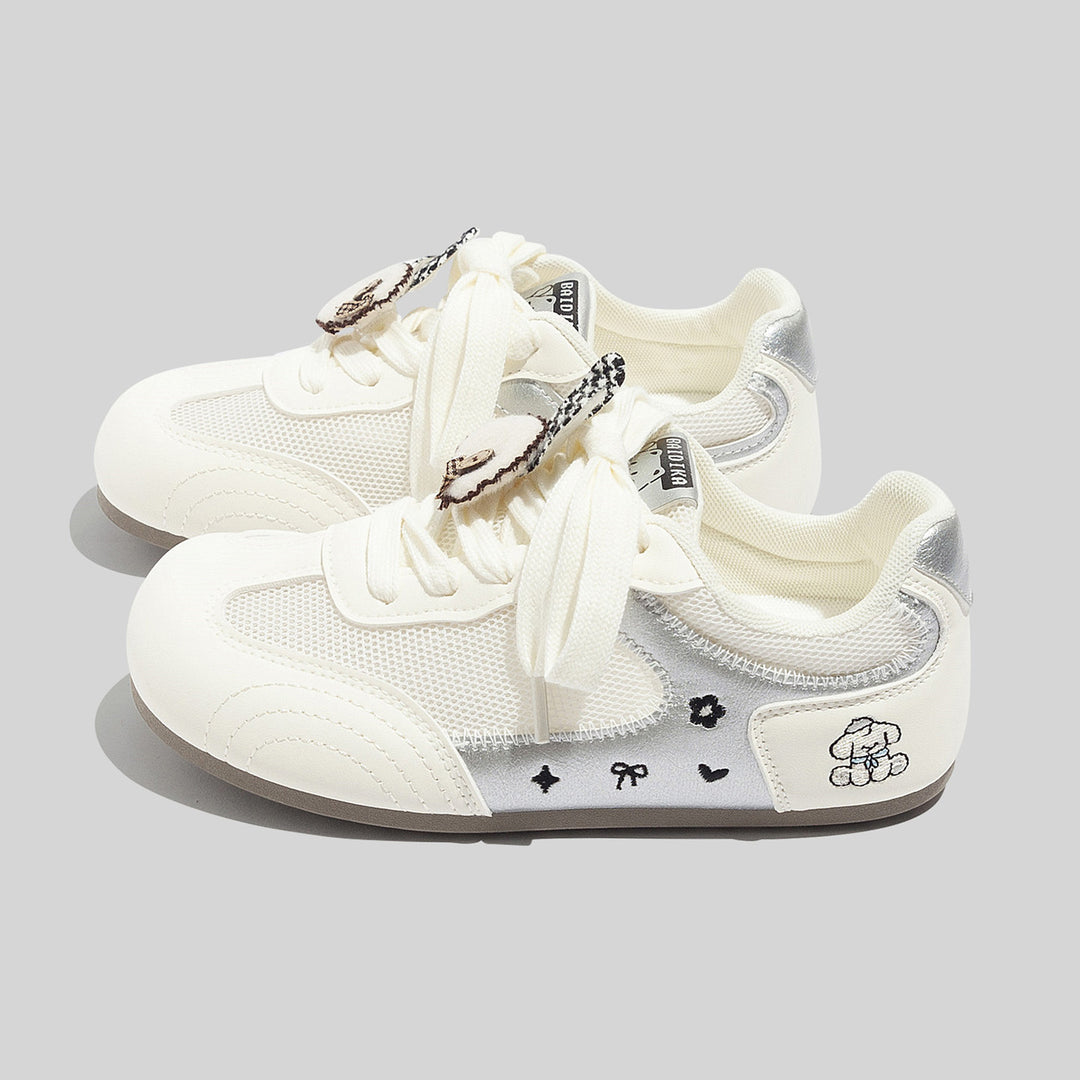 Damen Sportliche Sneakers mit verspieltem Tiermotiv und atmungsaktiver Mesh-Oberfläche R&B