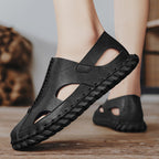 Damen Bequeme Leder Sandalen mit atmungsaktivem Design R&B