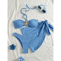 Damen Bandeau-Bikini-Set mit eleganter Muschel-Applikation R&B
