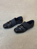 Damen bequeme Slipper mit modernem Riemendesign