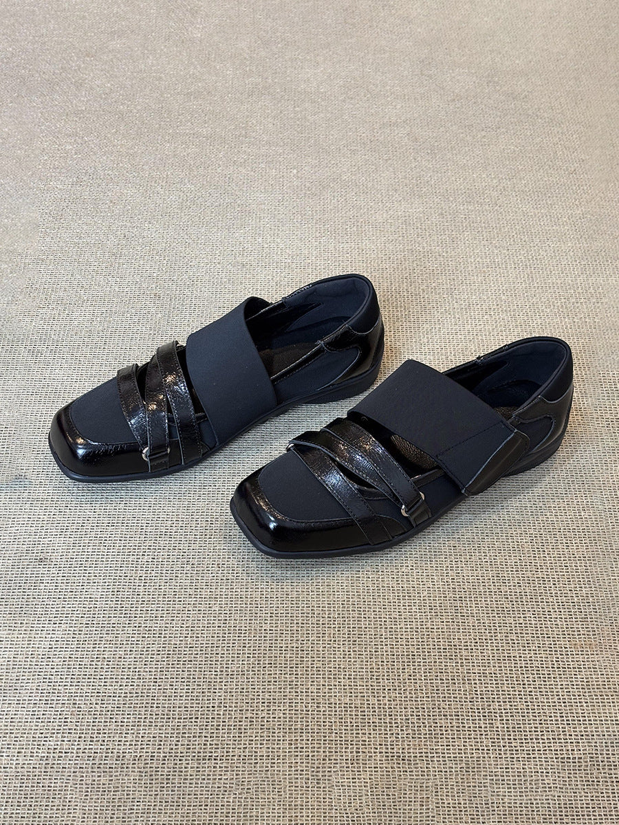 Damen bequeme Slipper mit modernem Riemendesign