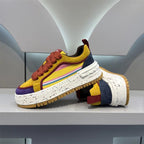Damen Sportliche Sneakers mit modischem Mehrfarbendesign und flexibler Plattformsohle R&B