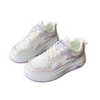 Damen Plateau-Sneaker mit elegantem Mesh-Design und bequemer Dämpfung R&B