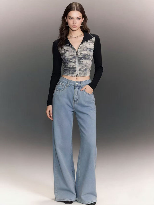 Damen eleganter Cropped Blazer mit schmalem Revers
