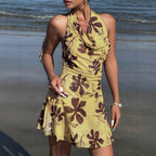 Damen Sommerliches A-Linienkleid mit floralem Druck R&B