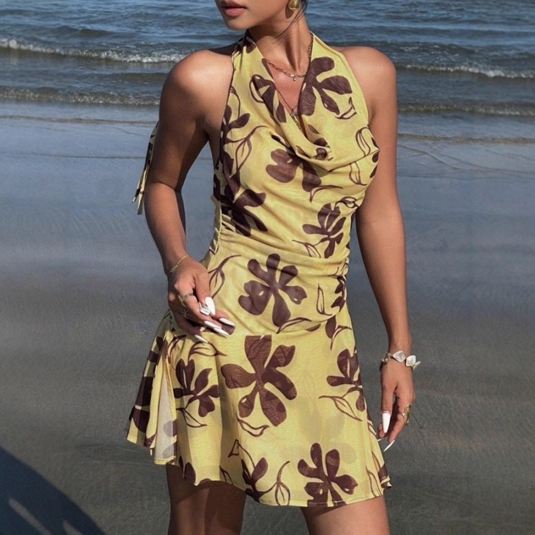 Damen Sommerliches A-Linienkleid mit floralem Druck R&B