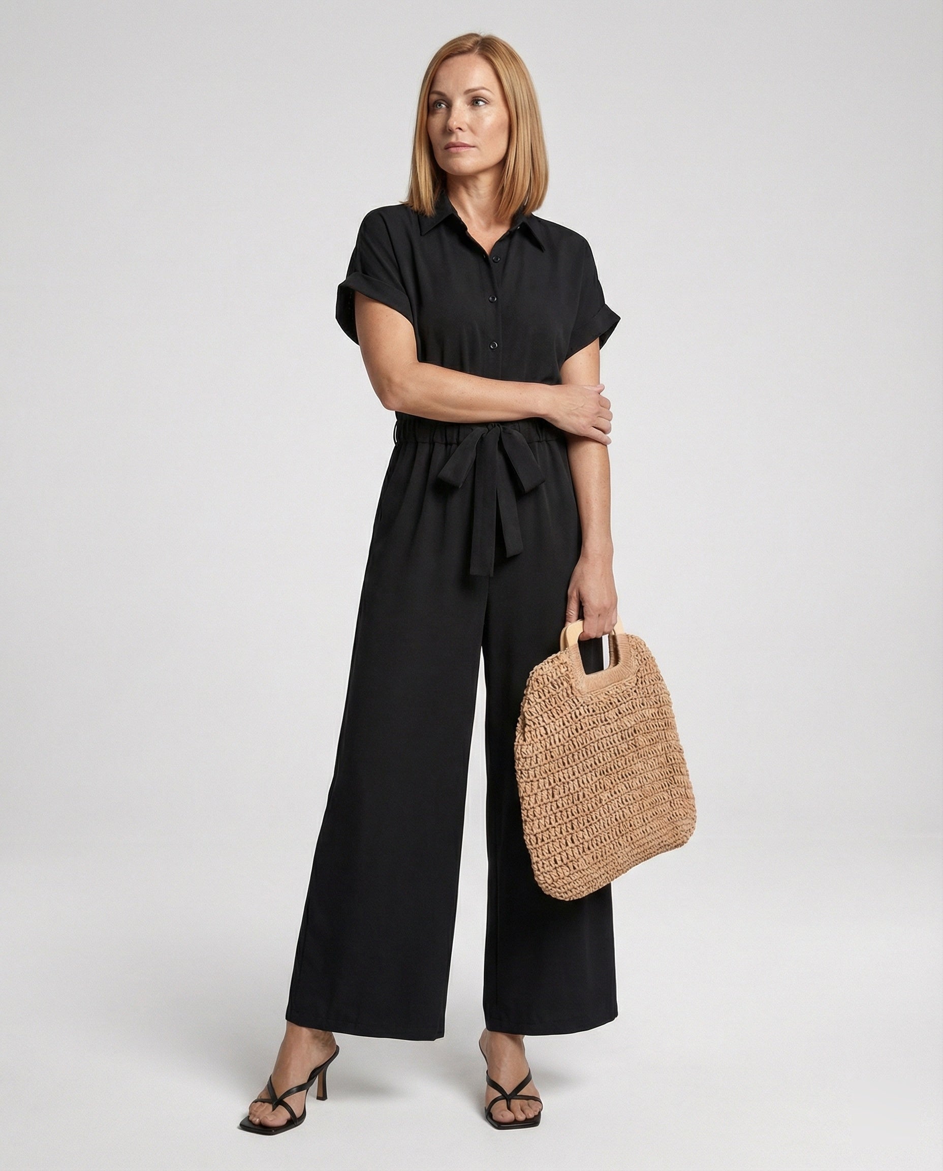 Overall Damen aus Viskose mit weitem Bein