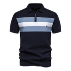 Herren Polo-Shirt mit modernen Strukturmustern