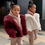 Damen Kuschelige Fleecejacke mit voluminösem Schnitt und großem Kragen R&B