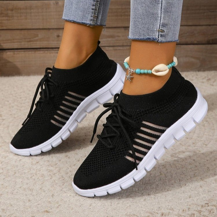 Damen Atmungsaktive Sneakers mit flexiblem Strickdesign R&B