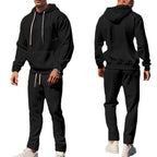 Herren lässiger Kapuzenpullover mit strukturiertem Design und praktischen Taschen R&B