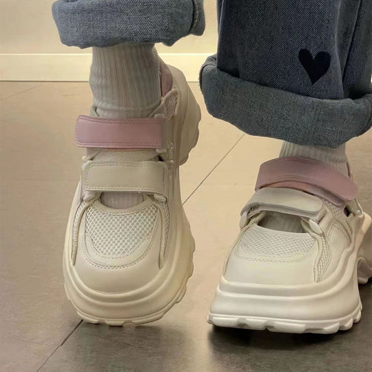 Damen Komfortable Sneakers mit verstellbarem Klettverschluss und atmungsaktivem Obermaterial R&B
