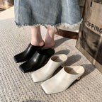 Damen Elegante Mules mit modischem Kugelabsatz R&B