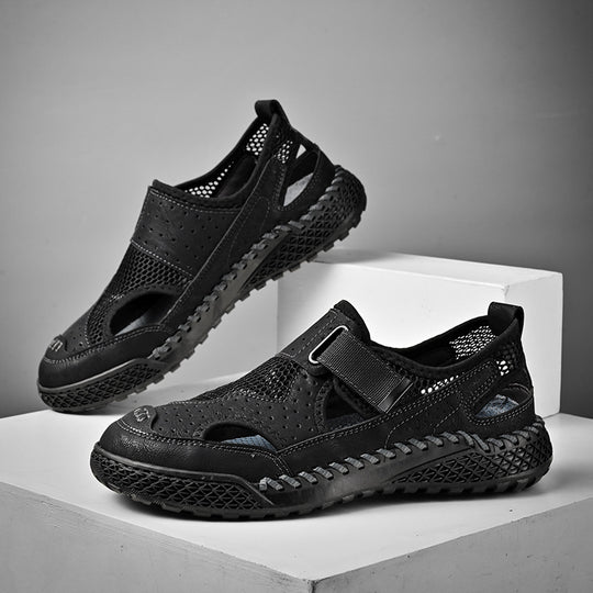 Damen Atmungsaktive Freizeitschuhe mit elastischen Riemen und rutschfester Sohle R&B