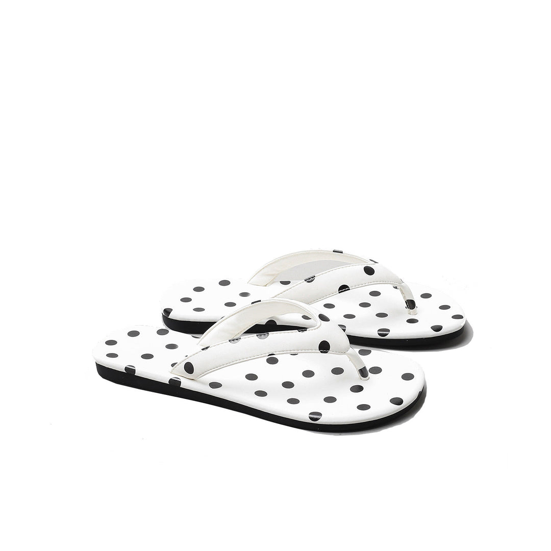 Damen Zehentrenner-Sandalen mit modischem Punktedesign R&B