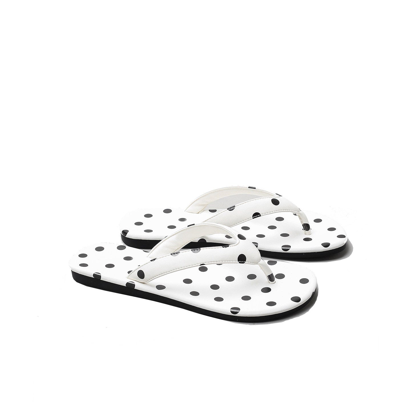 Damen Zehentrenner-Sandalen mit modischem Punktedesign R&B