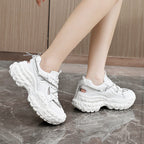 Damen bequeme und stylische Sneakers mit rutschfester Sohle und atmungsaktiver Mesh-Oberfläche R&B