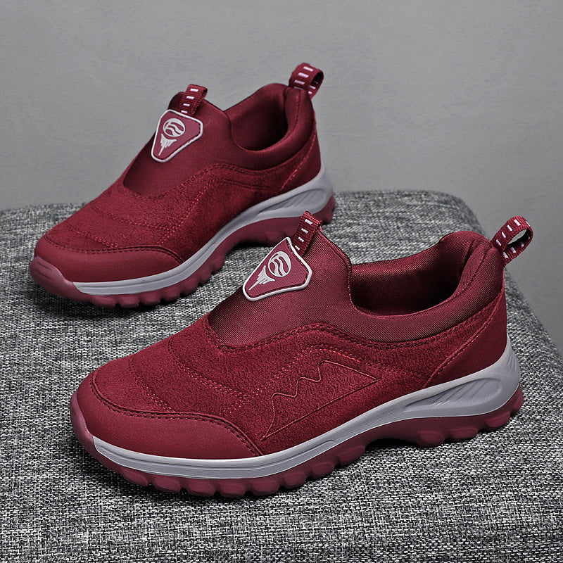 Damen Leichte und flexible Sport-Sneaker mit elastischem Einstieg R&B