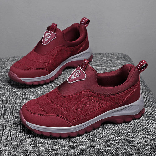 Damen Leichte und flexible Sport-Sneaker mit elastischem Einstieg R&B