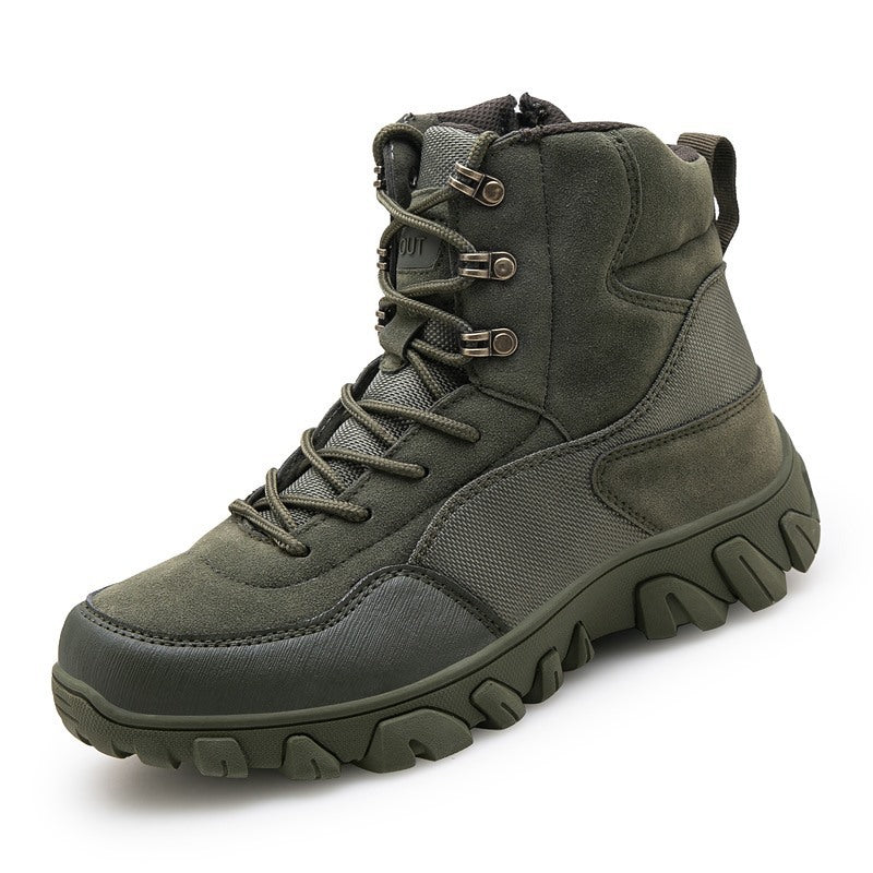 Herren taktische Wanderstiefel mit rutschfester Sohle und wasserabweisendem Obermaterial R&B