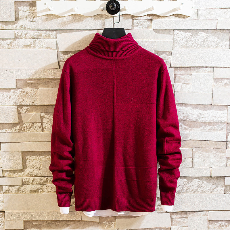Damen Pullover mit hohem Kragen und Taschen R&B