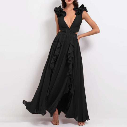 Damen Schwimmanzug mit voluminösen Rüschendetails und aufregendem Schnitt R&B