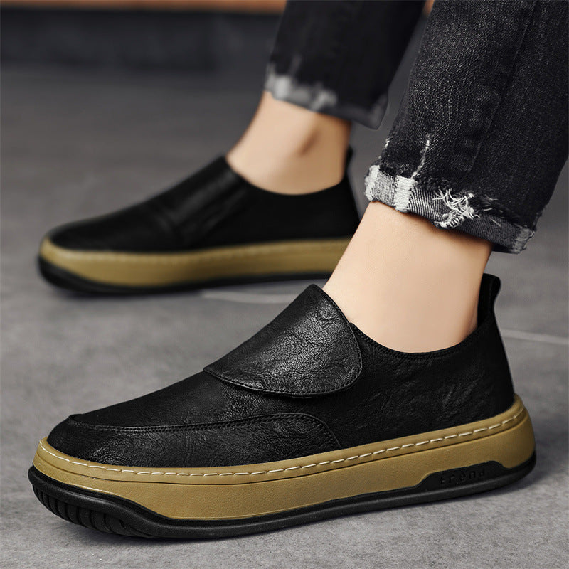 Damen Modische Slip-On Sneaker aus hochwertigem Leder