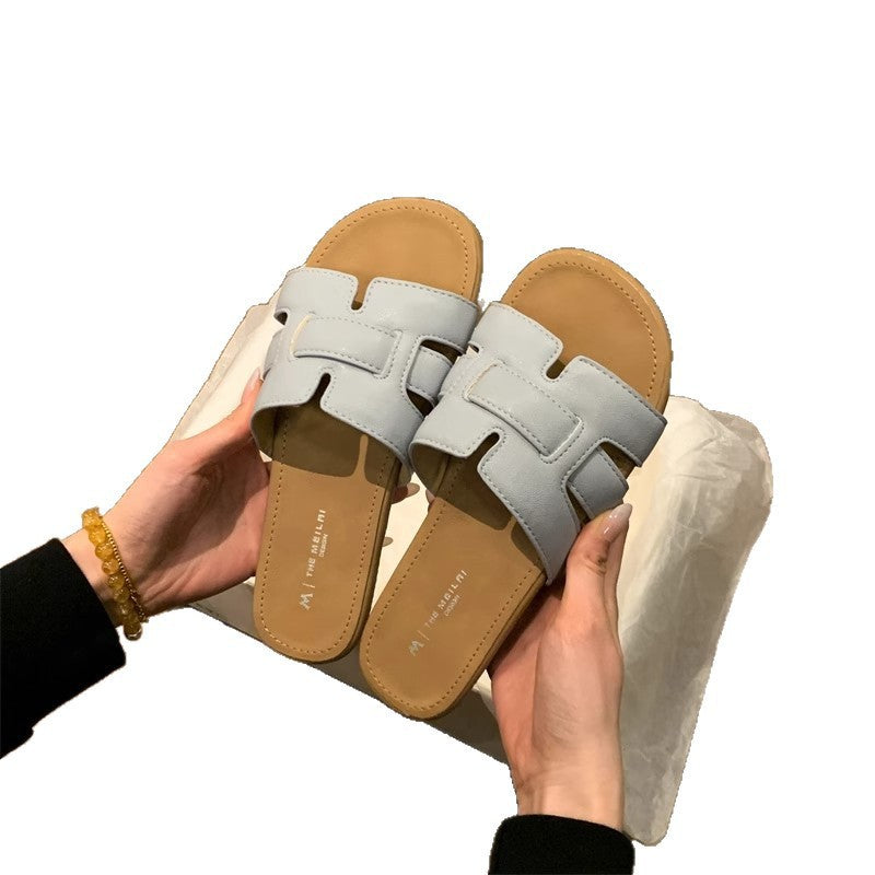 Damen Trendige Slide-Sandalen mit modischem Riemendetail EB