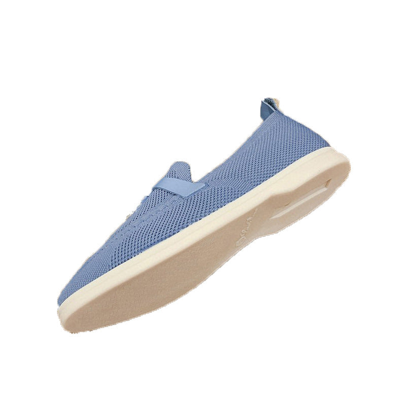 Damen Mokassins mit elastischer Textiloberfläche und modischer Schnallen-Applikation R&B