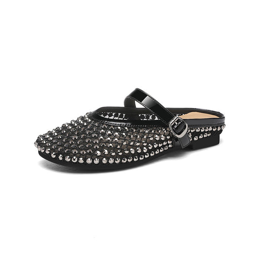 Damen Elegante Mokkassins mit funkelndem Schmuckdetail R&B