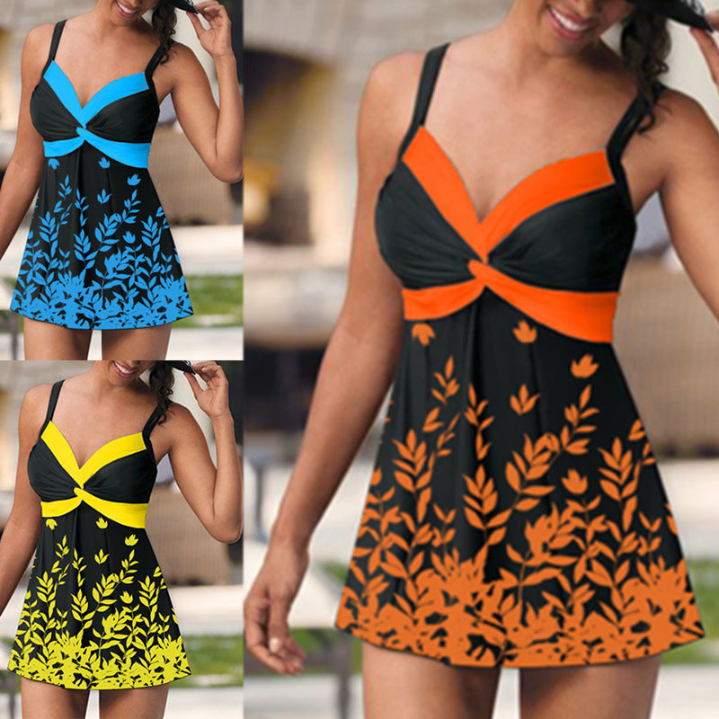 Damen modischer Strandkleid Badeanzug R&B