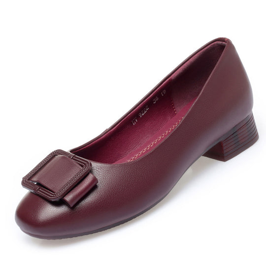 Damen Komfortable und elegante Ballerinas mit modischem Schnallen-Detail R&B