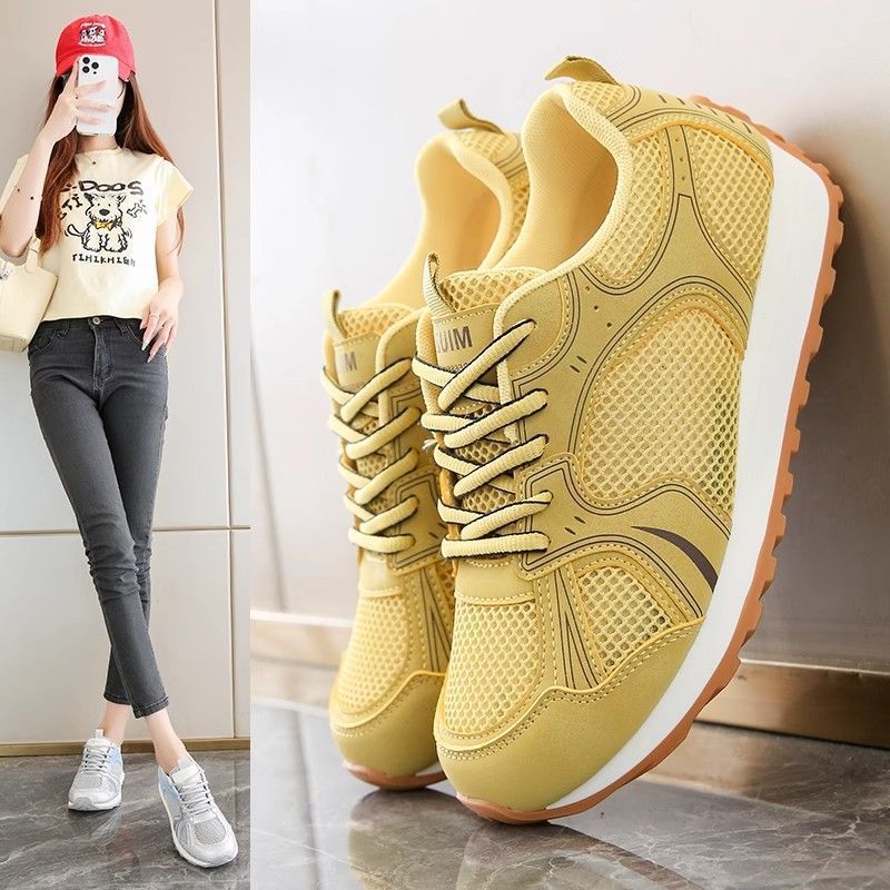 Damen Atmungsaktive Sport Sneaker mit flexiblem Mesh-Obermaterial und rutschfester Sohle R&B