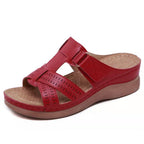 Damen Komfortable Fußbett-Sandalen mit verstellbarem Riemen
