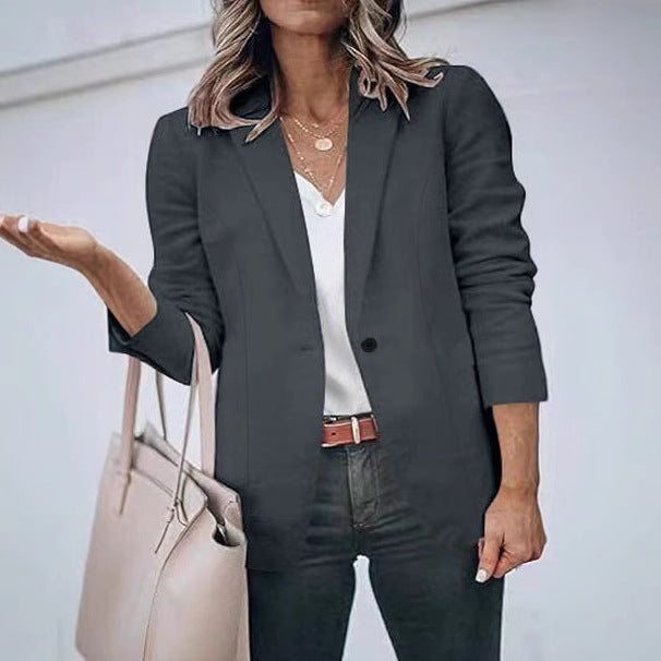 Damen Blazerjacke mit elegantem Schnitt und vielseitigen Stylingmöglichkeiten R&B