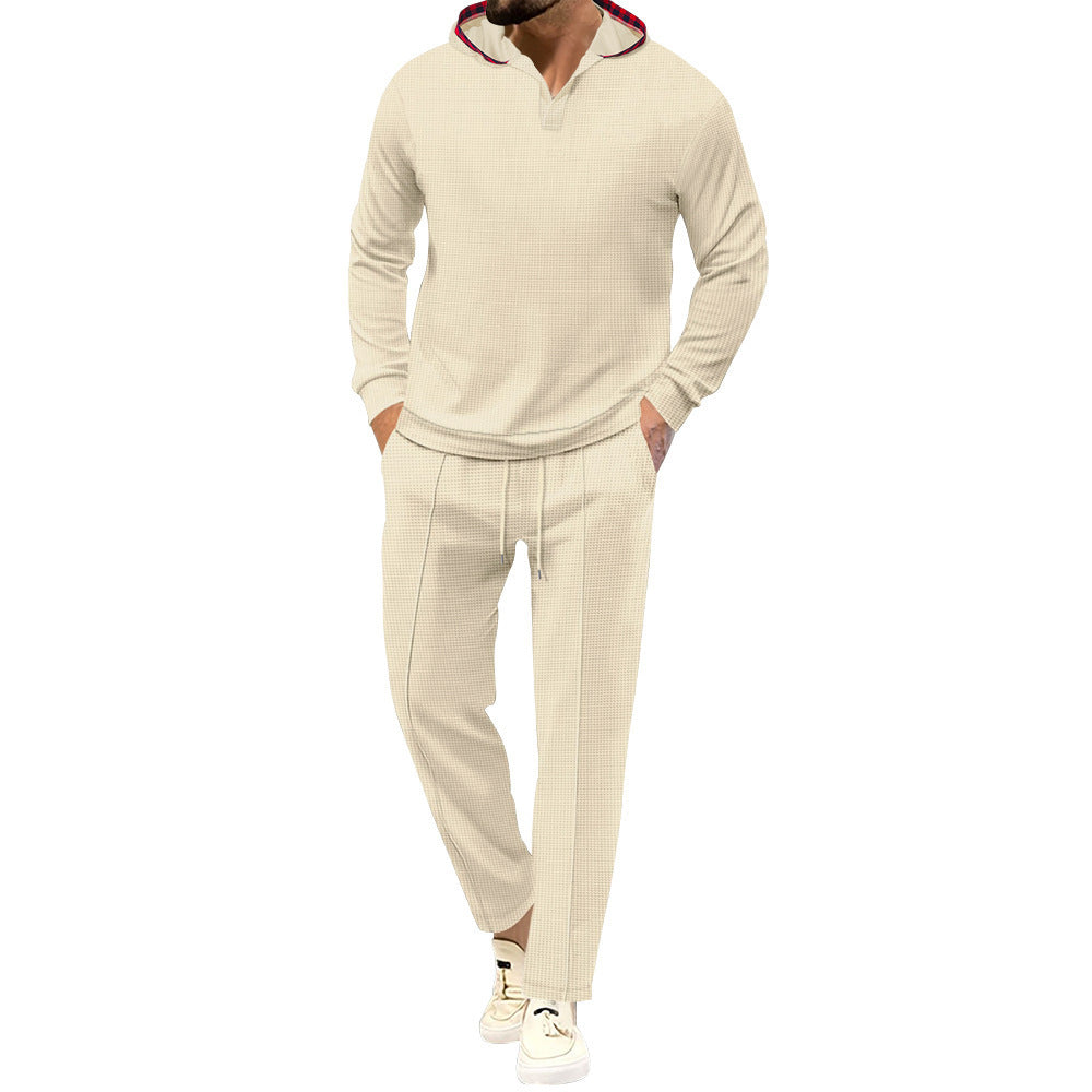 Herren lässiges Hoodie-Set mit innovativem Design und atmungsaktiven Eigenschaften R&B