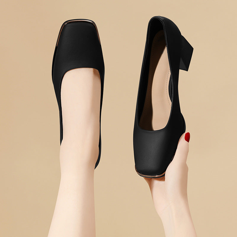 Damen Elegante und bequeme Blockabsatz-Schuhe R&B