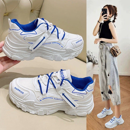 Damen Sportliche Chunky Sneakers mit atmungsaktiver Obermaterialstruktur R&B