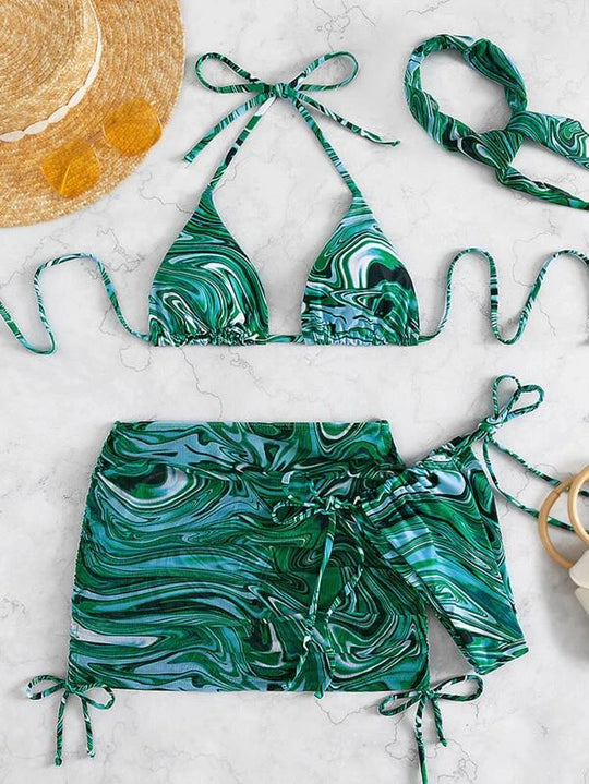 Damen Bikini-Set mit verspieltem Schnitt und modischen Akzenten R&B