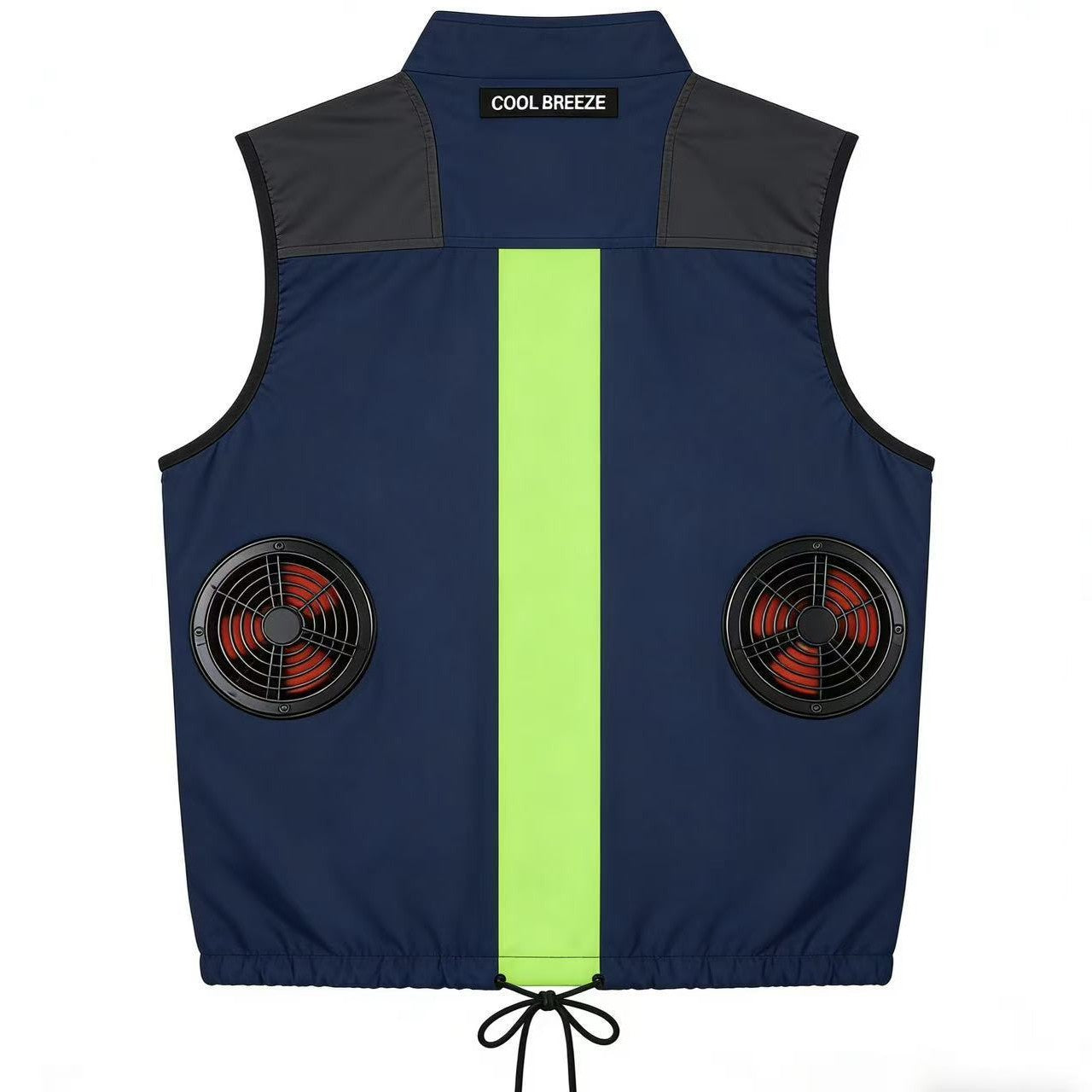 Unisex nan akkubetriR&Bene Kühlweste mit integrierten Ventilatoren und reflektierendem Sicherheitsstreifen R&B
