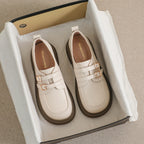 Damen modische Schnürschuhe mit Doppelriegelschnallen