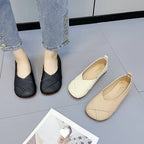 Damen Ballerinas mit modischem Kreuz-Design und bequemem Fußbett R&B