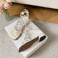 Damen elegante Riemchen-Sandalen mit funkelnden Strassdetails R&B