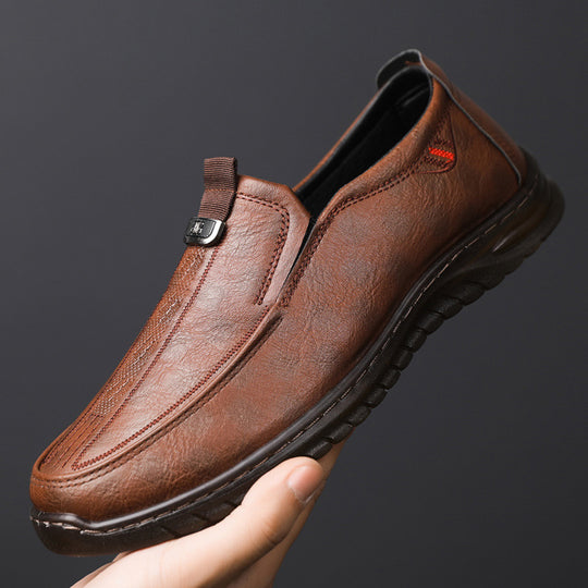 Damen elegante und bequeme Slipper aus Leder R&B