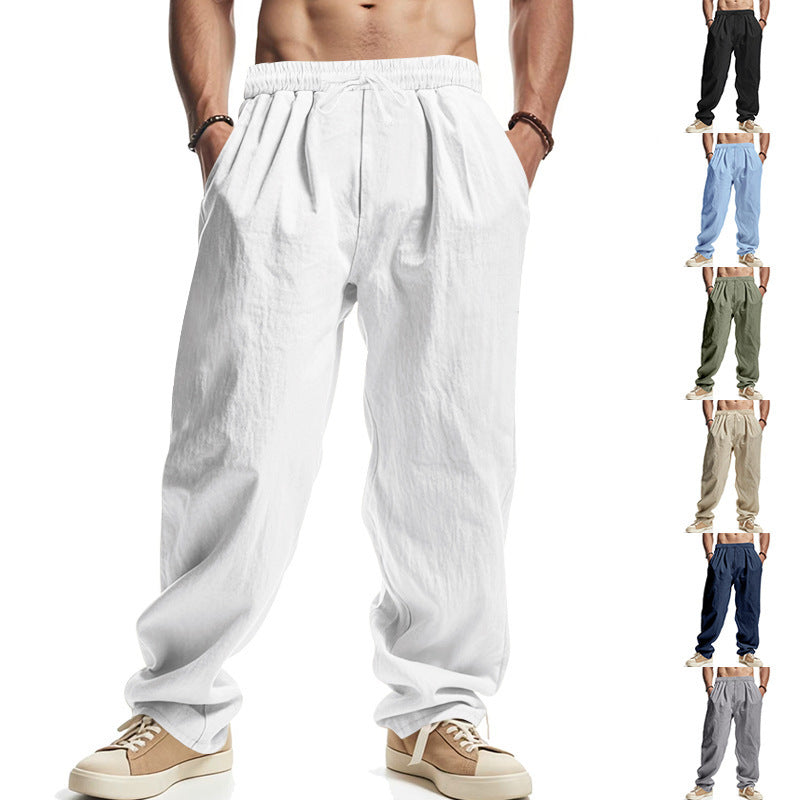 Herren Bequeme Sommerhose mit elastischem Bund und Seitentaschen R&B