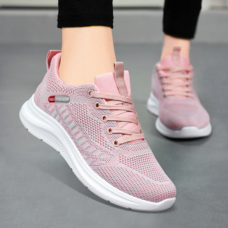 Damen Sportliche Lauf-Sneaker mit atmungsaktivem Mesh-Obermaterial und elastischer Sohle R&B