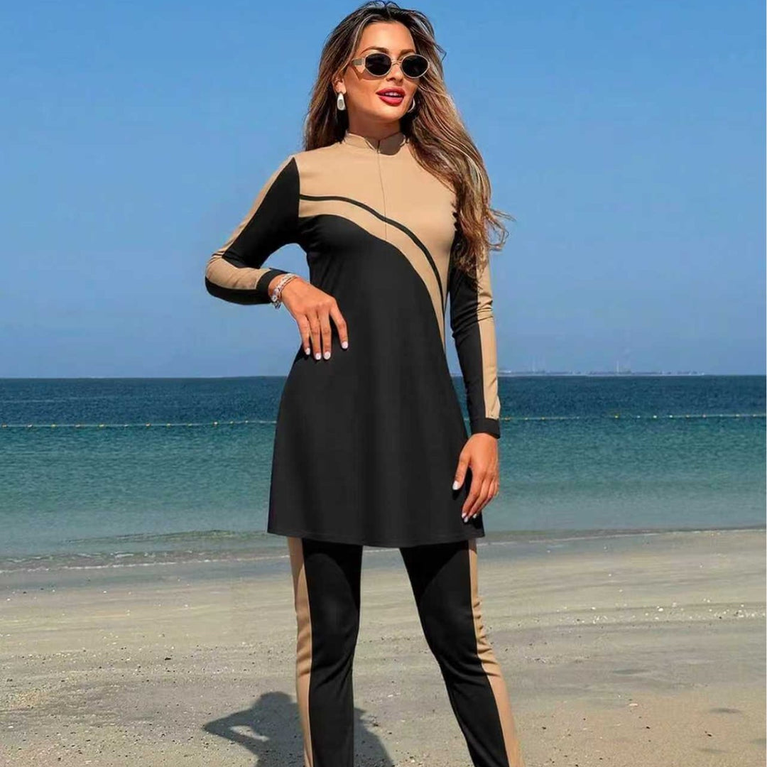 Damen Sport-Oberteil mit eleganter Leggings R&B