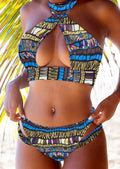 Damen Crop-Bikini-Set mit verspieltem Design R&B